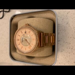 Rose Gold fossil watch